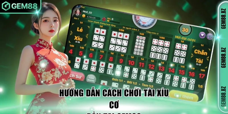 Hướng dẫn cách chơi tài xỉu cơ bản tại GEM88