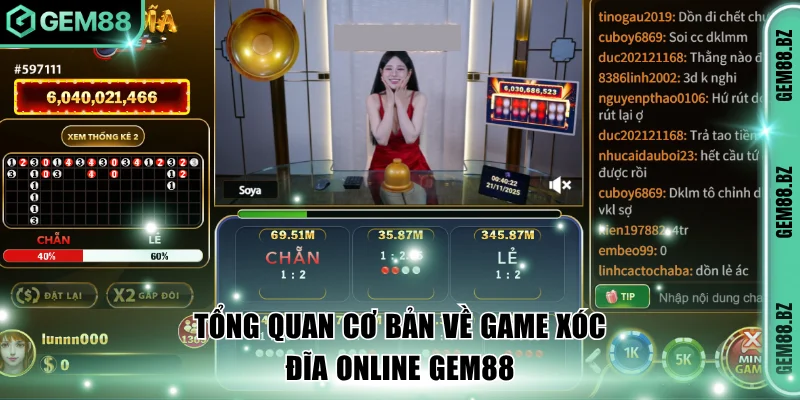 Tổng quan cơ bản về game xóc đĩa online GEM88